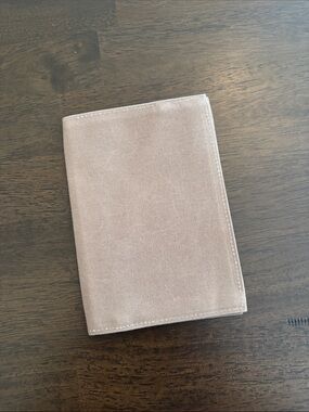 ateliers PENELOPE A6 Canvas Book Planner Cover Like New Taupe Brown